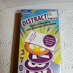 NEW Distraction - Game of Memory & Hilarious Diversions Card Game by Thinkfun.